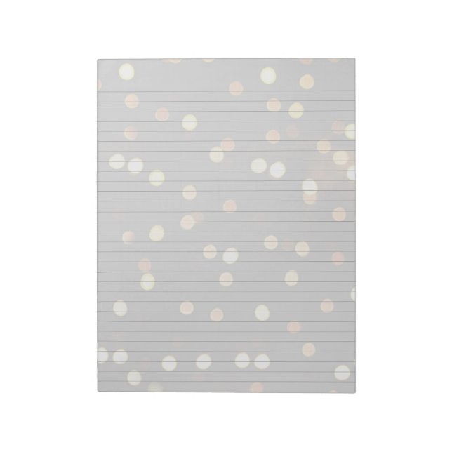 Bloc-note Papier à lettres Bokeh Lights Cahier ligné (Tourné)