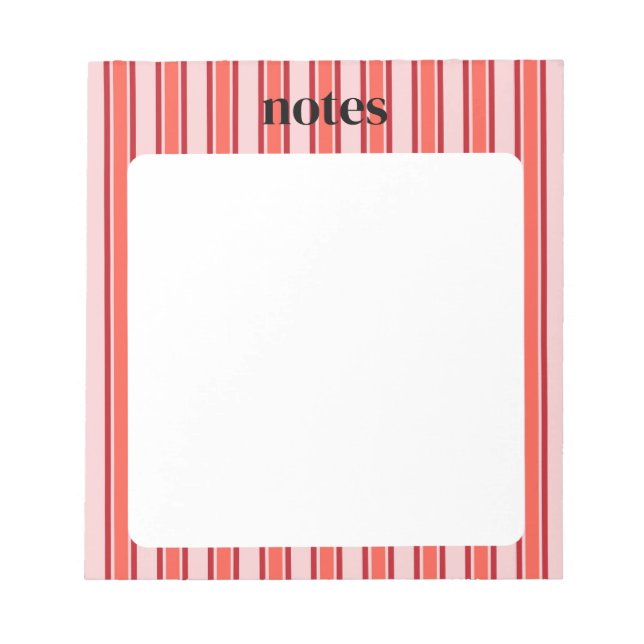 Bloc-note Papier à lettres personnalisable rose et rouge chi (Devant)