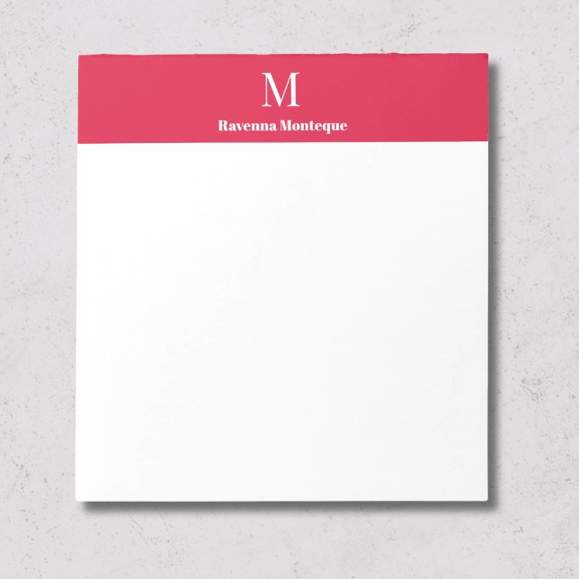 Bloc-note Papier à lettres personnalisé avec monogramme de l (Créateur téléchargé)