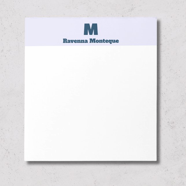 Bloc-note Papier à lettres personnalisé avec monogramme de l (Créateur téléchargé)