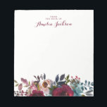 Bloc-note Papier à lettres personnalisé bleu Bourgogne<br><div class="desc">Plus de jolis Notepads dans le Little Bayleigh Store!</div>