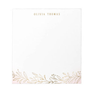 Bloc-note Papier à lettres personnalisées pour la botanique