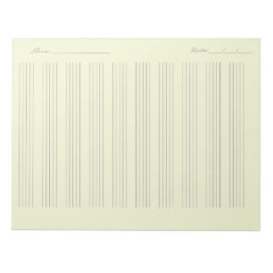 Bloc-note Papier à musique – Papier à musique imprimable