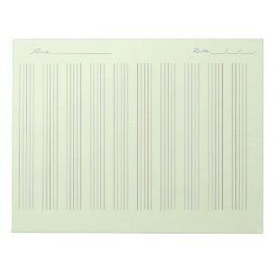 Bloc-note Papier à musique – Partition imprimable