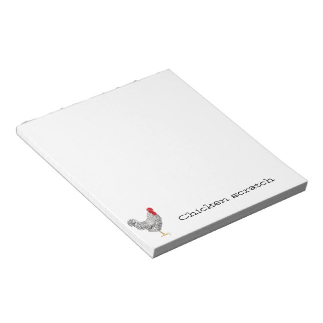 Bloc-note Papier à rayures au poulet (Incliné)