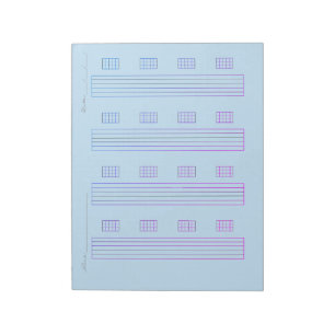 Bloc-note Papier à tablature pour guitare – Modèle de tablat