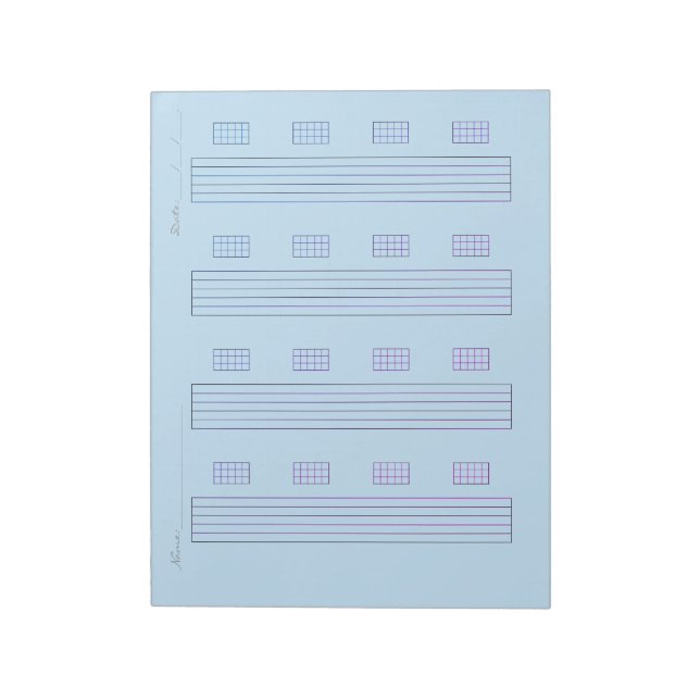 Bloc-note Papier à tablature pour guitare – Modèle de tablat (Tourné)