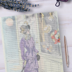 Bloc-note Papier de l'Ordre - Mode victorienne Vintage