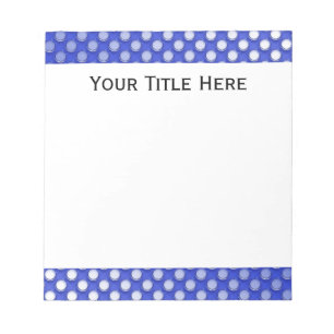 Bloc-note Papier de poche bleu Polka Jelly
