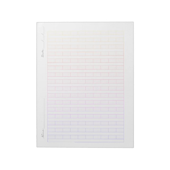 Bloc-note Papier de Pratique de Pinyin pour Enfants – Écritu (Tourné)