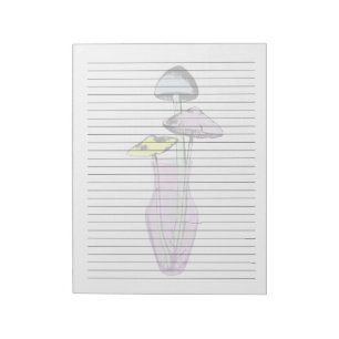 Bloc-note Papier grand format - Champignons pastel en Vase B