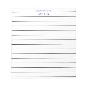 Bloc-note Papier ligné pour enseignant accrocheur du bureau