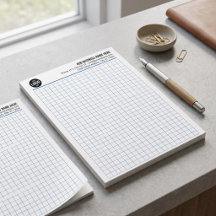Papier millimétré de génie professionnel avec logo