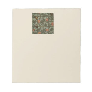 Bloc-note Papier peint à motif treillis de William Morris