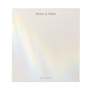 Bloc-note Papier quadrillé personnalisé avec prisme de coule