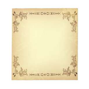 Bloc-note Papier vieilli Vintage rétro