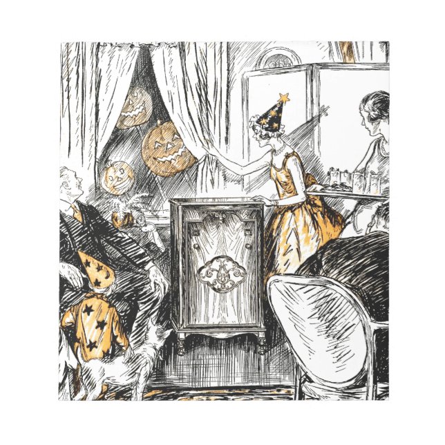 Bloc-note Papiers Vintages Halloween (Devant)