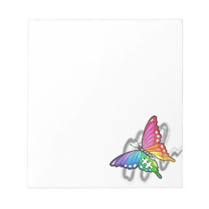 Bloc-note Papillon arc-en-ciel