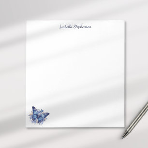 Bloc-note Papillon Floral Aquarelle Élégant