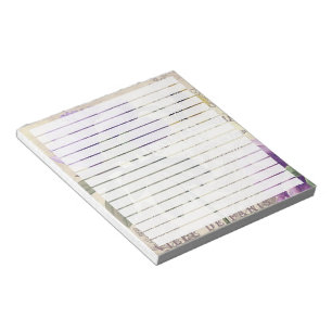 Bloc-note Papillon floral violet