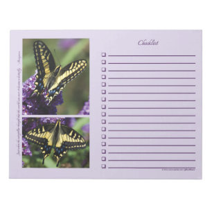 Bloc-note Papillon jaune I et II - GRAND bloc - notes