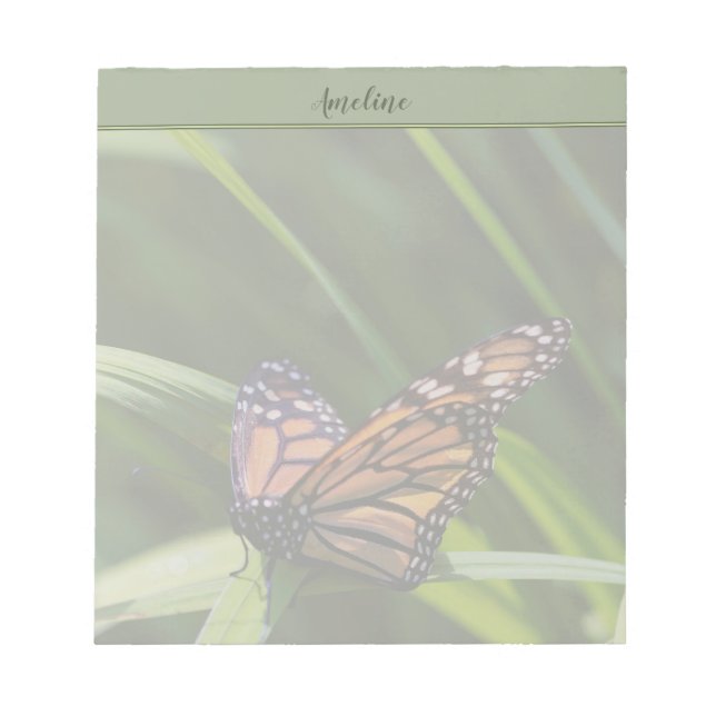 Bloc-note Papillon monarque (Devant)