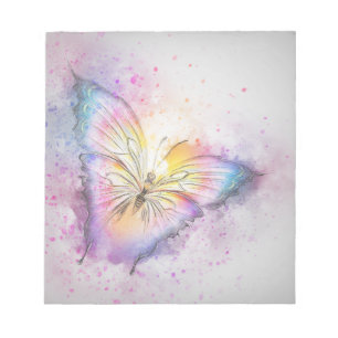 Bloc-note Papillon Pastel