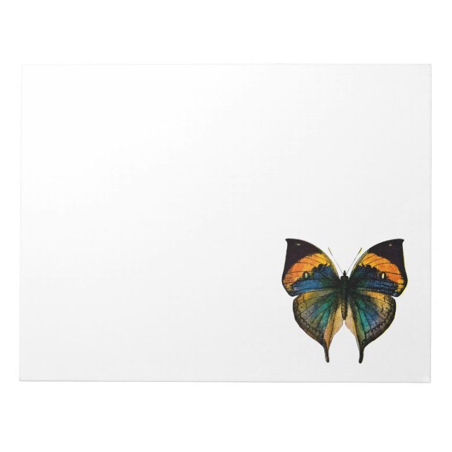 Bloc-note Papillon Vintage - Lithographie de papillon antiqu (Devant)