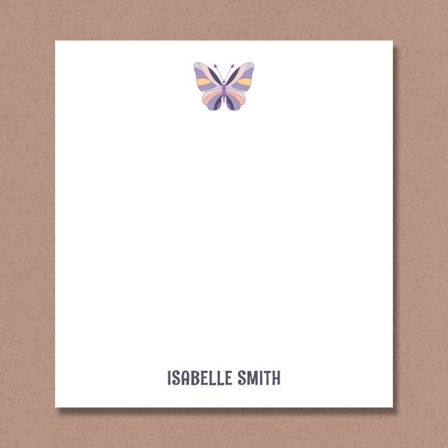 Bloc-note Papillon Violet Personnalisé (Créateur téléchargé)
