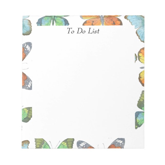 Bloc-note Papillons comburants (Devant)