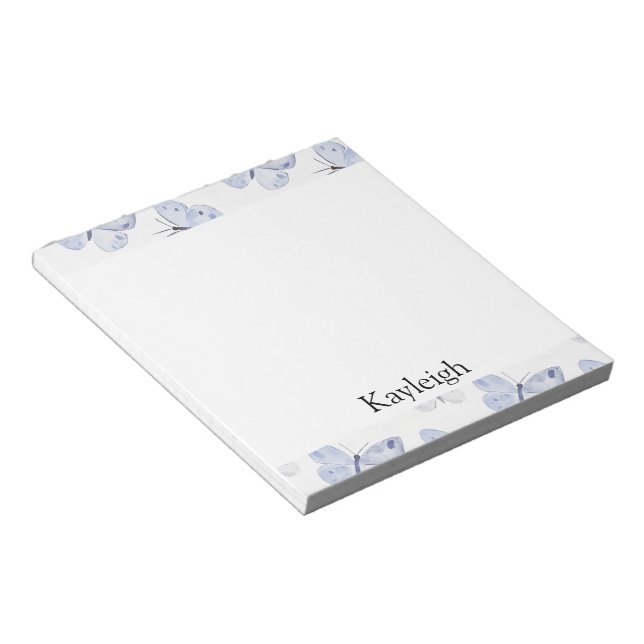 Bloc-note Papillons de lavande pourpre (Incliné)