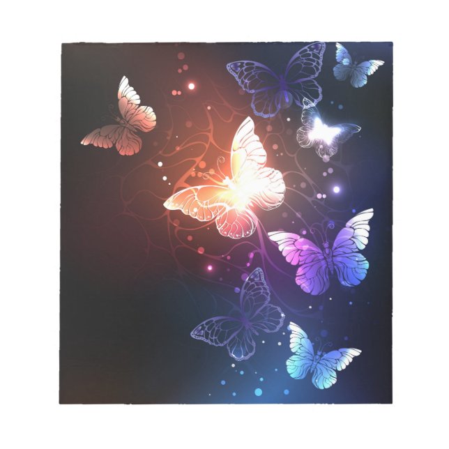Bloc-note Papillons de nuit lumineux (Devant)