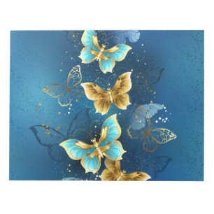 Bloc-note Papillons dorés