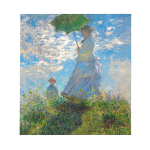 Bloc-note Parasol Monet Femme Impressionnisme