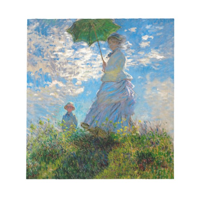 Bloc-note Parasol Monet Femme Impressionnisme (Devant)