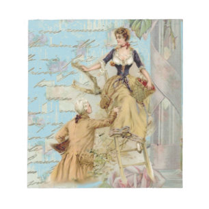 Bloc-note Paris romantique Amateurs Shabbychic bleu
