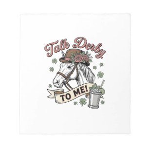 Bloc-note Parle Derby à Moi Cheval Mint Julep Vintage Chemis