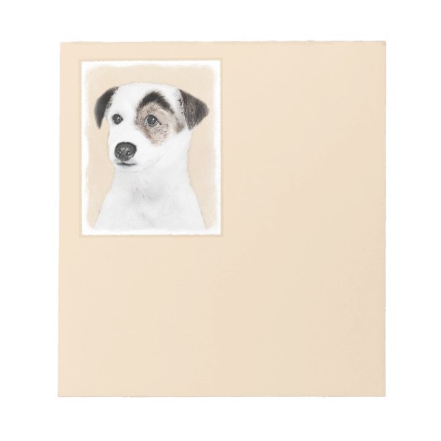 Bloc-note Parson Jack Russell Terrier Peinture - Chien Art (Devant)