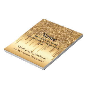 Bloc-note Parties scintillant à goutte Candy Bar Wrapper Par