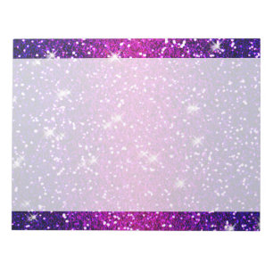 Bloc-note Parties scintillant Étincelles Purple Pink Texture