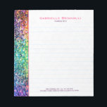 Bloc-note Parties scintillant Faux Colorée Et Étincelle<br><div class="desc">parties scintillant cool couleur fausse. Design est disponible sur d'autres produits et peut être demandé sur n'importe quel produit offert par Zazzle. Si vous avez besoin d'aide pour customiser un de mes designs,  contactez le concepteur ArtOnWear. Mise en forme de texte gratuite avec aide en direct disponible sur demande.</div>