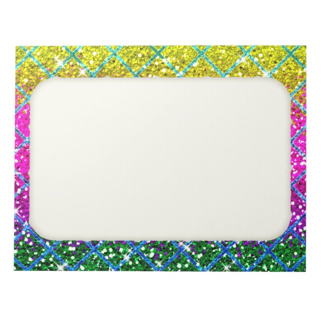 Bloc-note Parties scintillant pourpre Snakeskin (Devant)