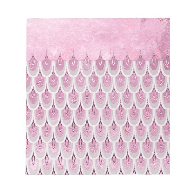 Bloc-note Parties scintillant rose brillant - Balances de po (Devant)