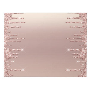 Bloc-note Parties scintillant rose Gold Blush Éclairage Lect