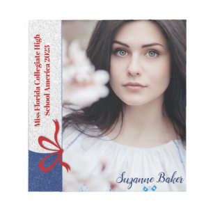 Bloc-note Parties scintillant royale - Concours personnalisé