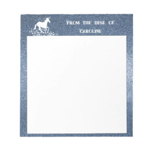 Bloc-note Parties scintillant Unicorne et étoiles Bloc-not