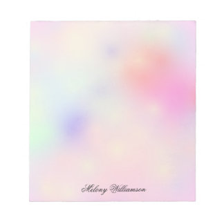 Bloc-note Pastel Blush Rose rose Lavande Marbre Nom personna