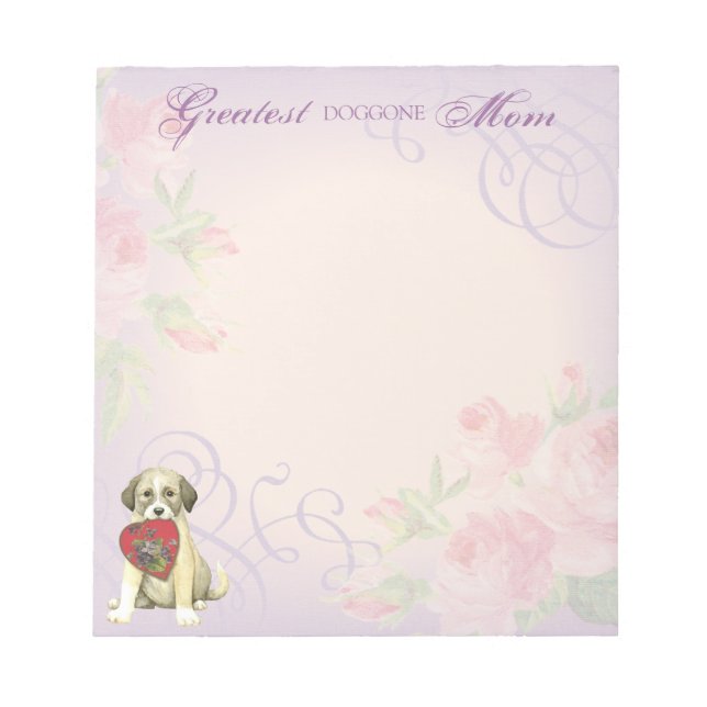 Bloc-note Pasteur anatolien Chien Coeur de Chien Maman (Devant)