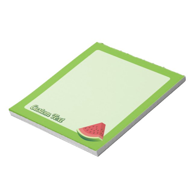 Bloc-note Pâte de pastèque sur arrière - plan vert clair (Tourné)