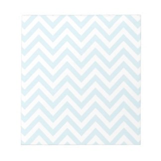 Bloc-note Patters de Light Blue et White Chevron